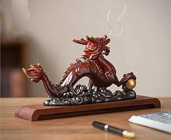 アンティーク　龍鳳戏珠　手鏡 Amazon.co.jp: artlies 龍神 鳳凰 8 風水 5本爪 置物 ガラス 玉